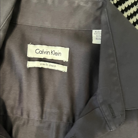 Calvin Klein Charcoal Button-Up Shirt Jacket - Picture 3 of 6